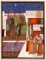 Quatre femmes dans un jardin du palais de l’Inde